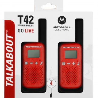 Motorola T42 radijo ryšio stotelių komplektas, 2vnt. Raudona